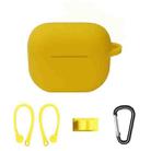 Bluetooth Earphone Silicone Cover Set For AirPods 3, Color: Ear Hanging Set Yellow - 1