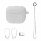 Bluetooth Earphone Silicone Cover Set For AirPods 3, Color: Hand Rope Set White - 1