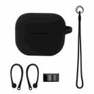 Bluetooth Earphone Silicone Cover Set For AirPods 3, Color: Hand Rope Set Black - 1