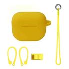 Bluetooth Earphone Silicone Cover Set For AirPods 3, Color: Hand Rope Set Yellow - 1