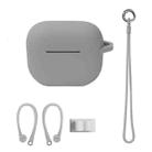 Bluetooth Earphone Silicone Cover Set For AirPods 3, Color: Hand Rope Set Gray - 1