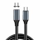 CC25 24Pin Dual Type-C / USB-C Fast Charging Magnetic Data Cable, Style: 1.5m Line+Magnetic Head - 1