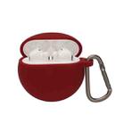 Silicone Bluetooth Earphone Cover For Huawei FreeBuds 4E(Wine Red) - 1