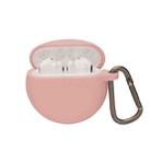 Silicone Bluetooth Earphone Cover For Huawei FreeBuds 4E(Pink) - 1