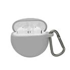 Silicone Bluetooth Earphone Cover For Huawei FreeBuds 4E(Gray) - 1