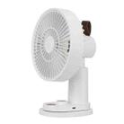 Smart Remote Control Usb Charging Shaking Head Desktop Fan Stroller Clip Fan(White) - 1