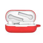 Bluetooth Earphone Silicone Protective Case for Huawei Honor FlyPods 3(Red) - 1