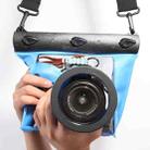 Tteoobl  20m Underwater Diving Camera Housing Case Pouch  Camera Waterproof Dry Bag, Size: M(Blue) - 1