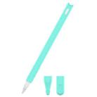 2 PCS Cartoon Touch Silicone Pen Case For Apple Pencil 2(Mint Green) - 1