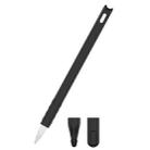 2 PCS Cartoon Touch Silicone Pen Case For Apple Pencil 2(Black) - 1