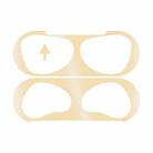 2 PCS Headphone Inner Cover Sticker Dustproof Protective Film For Airpods 3(Gold) - 1