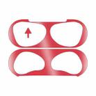 2 PCS Headphone Inner Cover Sticker Dustproof Protective Film For Airpods 3(Red) - 1