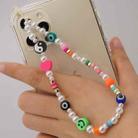 Imitation Pearl Mobile Phone Chain Smiley Beaded Soft Pottery Love Mobile Phone Chain(Qt-k210095a) - 1