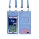 Tteoobl  30m Underwater Mobile Phone Waterproof Bag, Size: Large(Gray Blue) - 1