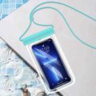 Swimming Diving Transparent TPU Dustproof and Waterproof Mobile Phone Bag(Light Blue) - 1