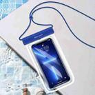 Swimming Diving Transparent TPU Dustproof and Waterproof Mobile Phone Bag(Sapphire Blue) - 1