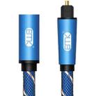 EMK Male To Female SPDIF Paired Digital Optical Audio Extension Cable, Cable Length: 1.5m (Blue) - 1