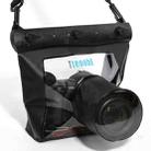 Tteoobl  T-518 20M Underwater Diving Bag Slr Camera Housing Case Pouch Dry Bag M(Black) - 1