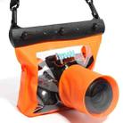 Tteoobl  T-518 20M Underwater Diving Bag Slr Camera Housing Case Pouch Dry Bag M(Orange) - 1