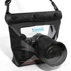 Tteoobl  T-518 20M Underwater Diving Bag Slr Camera Housing Case Pouch Dry Bag L(Black) - 1