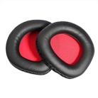 2 PCS Slow Rebound Sponge Headphone Cover Cushion For DAREU EH712/EH715(Black Red Net) - 1