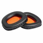 2 PCS Slow Rebound Sponge Headphone Cover Cushion For DAREU EH712/EH715(Black Orange Net) - 1