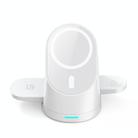 LFX-179 Magnetic Vertical 3 in 1 Wireless Charging Bracket for Smartphone iWatch AirPods(White) - 2