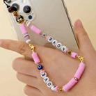 Soft Pottery Short Type Mobile Phone Chain Wrist Lanyard(Qt-k210010a) - 1