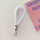 5 PCS Mobile Phone Case Lanyard Braided Mesh Rope Bag Pendant Decoration(White) - 1