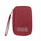 RH532 Mini Multifunctional Digital Storage Bag(Wine Red) - 1