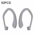 50PCS EG40 For Apple Airpods Pro Sports Wireless Bluetooth Earphone Silicone Non-slip Ear Hook(White) - 1