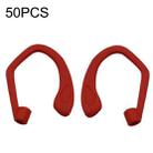 50PCS EG40 For Apple Airpods Pro Sports Wireless Bluetooth Earphone Silicone Non-slip Ear Hook(Red) - 1