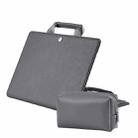 Laptop Bag Protective Case Tote Bag For MacBook Pro 15.4 inch, Color: Dark Gray + Power Bag - 1