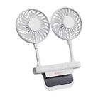 USB Large Wind Silent Cooling Computer Hanging Screen Fan(White) - 1