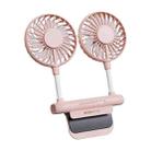 USB Large Wind Silent Cooling Computer Hanging Screen Fan(Pink) - 1