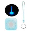 Tracker Anti-Lost Silicone Case For Airtag, Color: Luminous Blue+Lanyard+Key Ring - 1