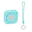 Tracker Anti-Lost Silicone Case For Airtag, Color: Mint Green+Lanyard+Key Ring - 1