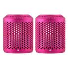 2 PCS Outer Cover Dust Filter for Dyson Hair Dryer HD01/HD03/HD08(Rose Red) - 1