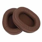 2 PCS Headset Sponge Earmuffs For SONY MDR-7506 / V6 / 900ST, Color: Brown Stitching - 1