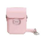 CAIUL Printer Protective Case PU Leather Case For Instax Mini Link2(Pink) - 1