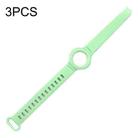 3PCS Anti-lost Location Tracker Silicone Bracelet Protective Cover For AirTag(Mint Green) - 1