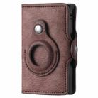 FY2108 Tracker Wallet Metal Card Holder for AirTag, Style: Retro (Coffee) - 1