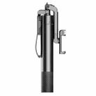 A3A Phone Live Selfie Stick Handheld Gimbal Stabilizer Fill Light Bluetooth Tripod(Silver Black) - 1