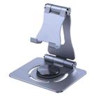 Z01 Metal Folding 360 Degree Rotating Multifunctional Tablet PC Live Broadcast Stand(Silver) - 1