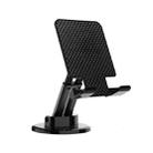 T12 Multifunctional Bathroom Kitchen Paste Type 360 Degree Rotating Foldable Tablet Stand(Black) - 1