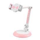 CJ-010 Rotating Desktop Tablet Bracket Foldable Online Learning Support Bracket(Pink White) - 1