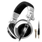 SENICC ST-80 Head-mounted HIFI Headset Spring Line Headset(Silver) - 1