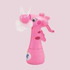 Cartoon Children Student Hand Shake Spray Fan Manual Mini Spray Fan(Pink) - 1