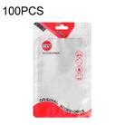 100 PCS  Charging Cable U Disk Universal Color Printing Sealing Pocket(11x18cm Red Matte) - 1