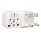 2 PCS WY-7 10A 250V UK Plug Converter(White) - 1